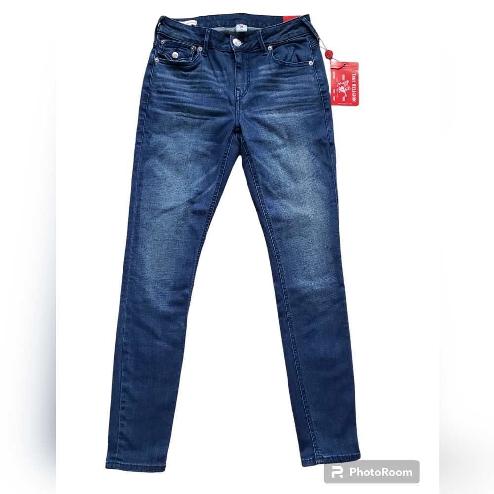 NEW True Religion Jenny Curvy Mid Rise Skinny jeans